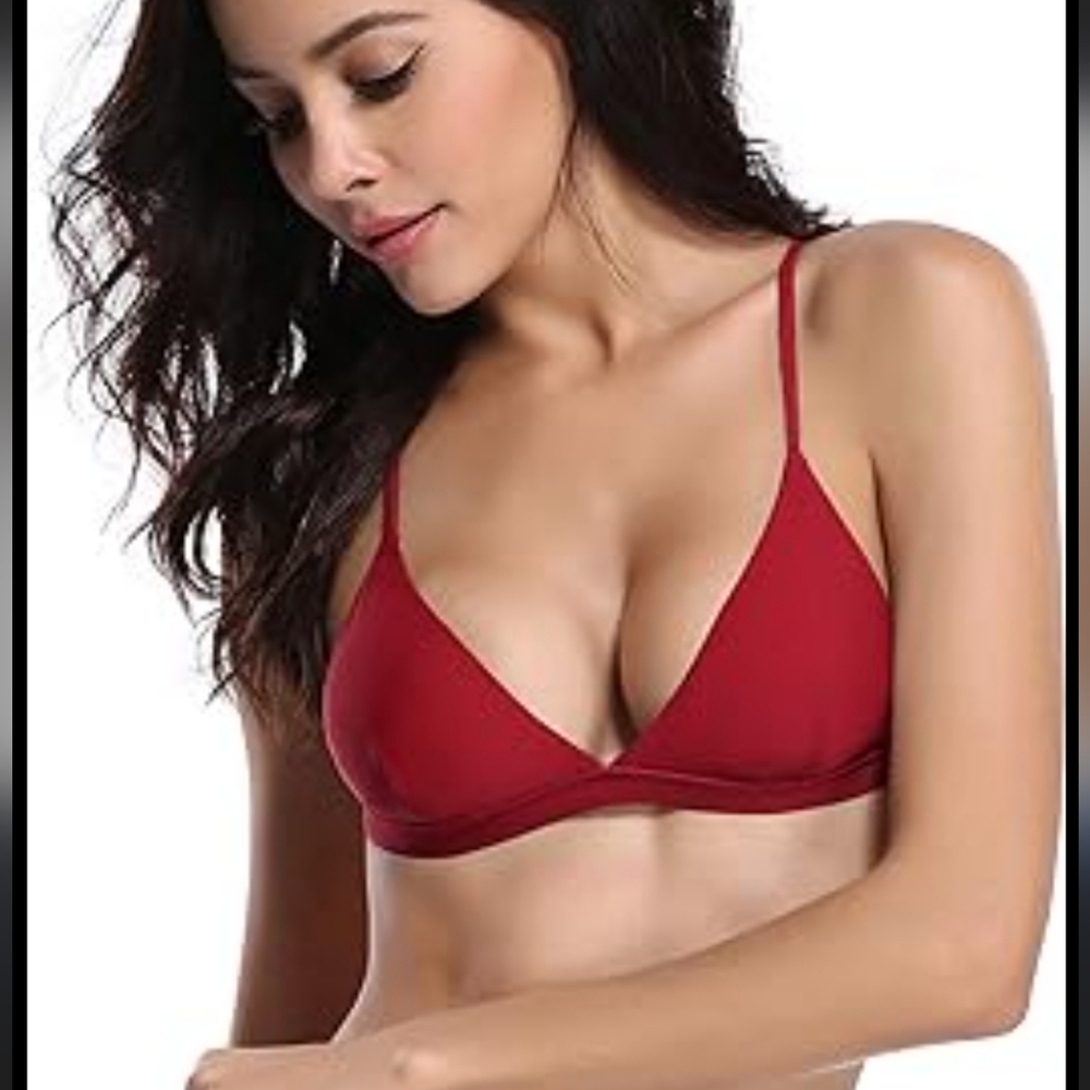 Zaful women's bikini swimwear top- Wine